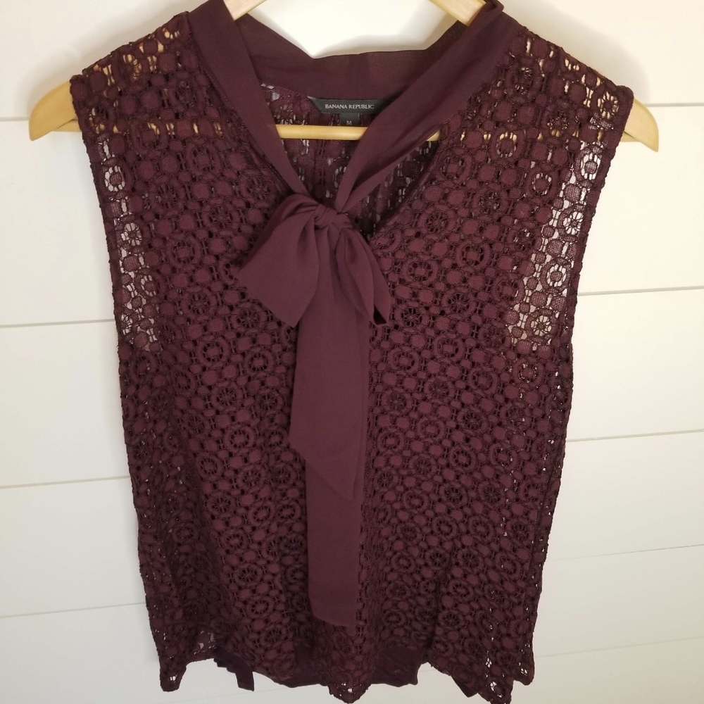 Banana Republic Maroon Blouse